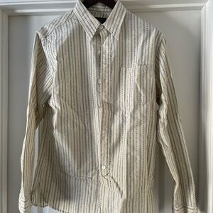 Ralph Lauren Polo Country Cream and Blue Striped Men's Shirt